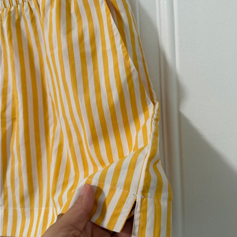 French Connection Large Stripe Shirting Cotton Blend Shorts NWT - Picture 7 of 10